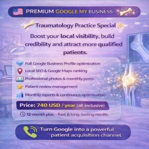 Google My Business SEO Offer – Traumatology Practice Special