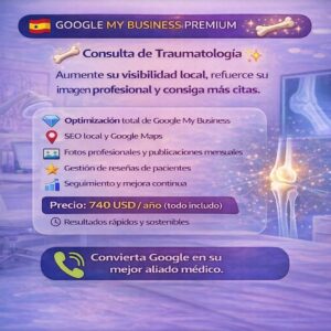 Oferta de Posicionamiento Google My Business – Consulta de Traumatología