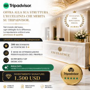 Offra alla sua struttura l’eccellenza che merita su TripAdvisor.