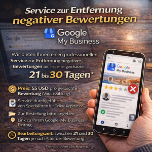 Service zur Entfernung negativer Bewertungen – Google My Business
