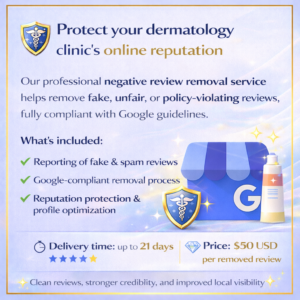 Protect your dermatology clinic’s online reputation