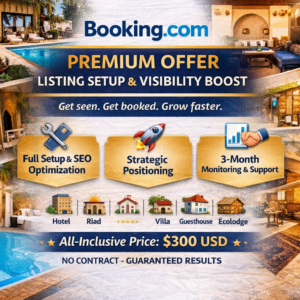 Premium Offer – Booking.com Setup & Visibility Boost