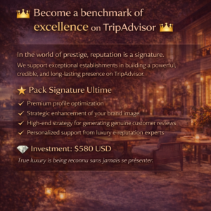 Become a benchmark of excellence on TripAdvisor