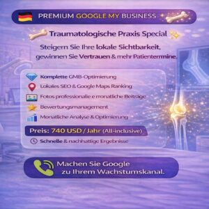 Google My Business SEO-Angebot – Traumatologische Praxis