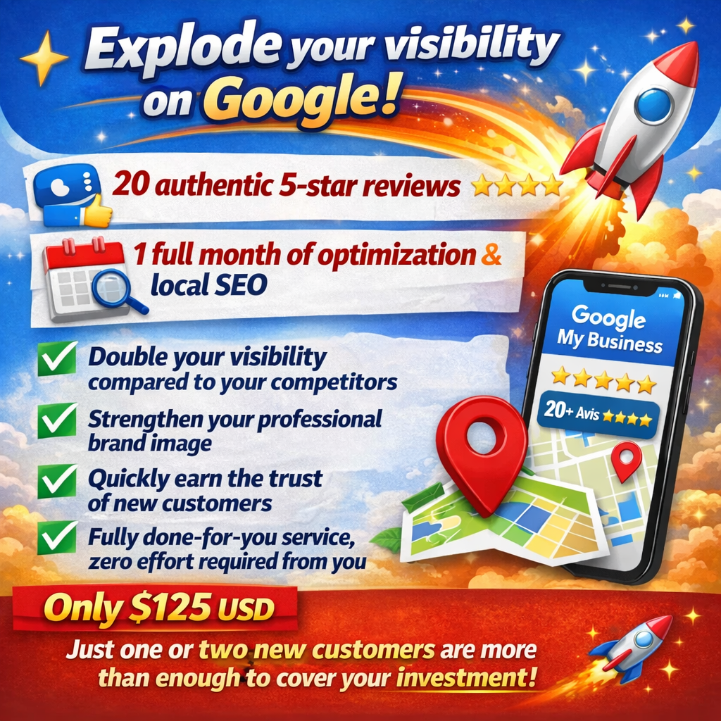 Explode your visibility on Google!