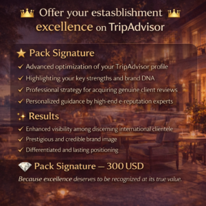 Offer Your Establishment Excellence on TripAdvisor