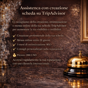 Assistenza completa per la creazione della tua scheda TripAdvisor
