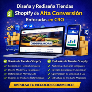Diseño de Tienda Shopify Dropshipping Profesional