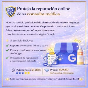 Proteja la reputación online de su consulta médica