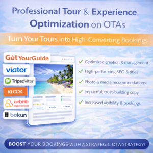 Professional Tour & Experience Optimization on OTAs