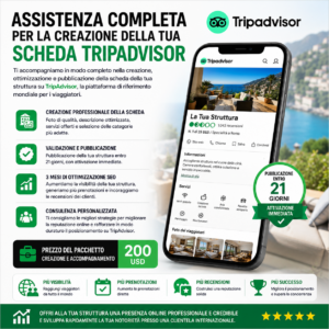 Assistenza completa per la creazione della tua scheda TripAdvisor