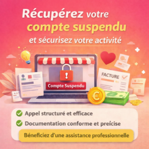 Réactivation de compte e-commerce suspendu