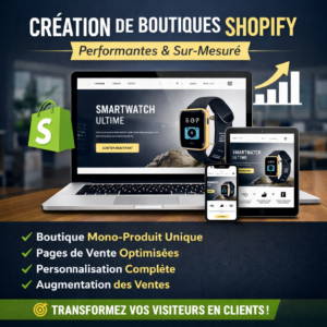 Création de Boutiques E-commerce Performantes et Sur-Mesure