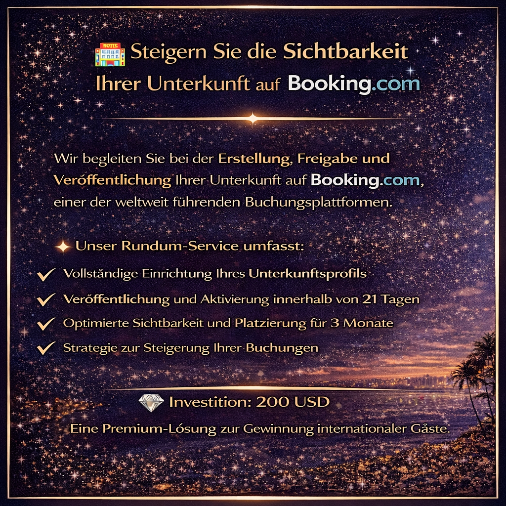 Steigern Sie die Sichtbarkeit Ihrer Unterkunft auf Booking.com