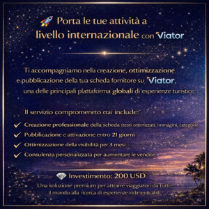Porta le tue attività a livello internazionale con Viator