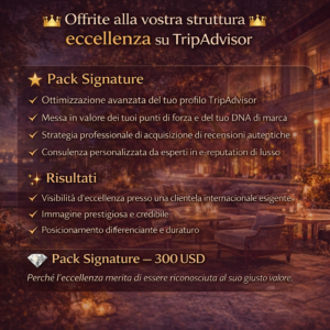 Offrite alla vostra struttura l’eccellenza su TripAdvisor