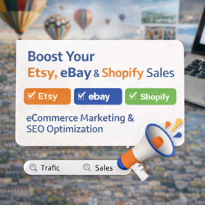 Marketing eCommerce y Optimización SEO para Etsy, eBay y Shopify