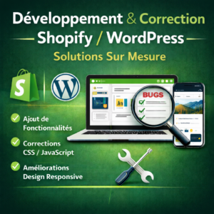Développement & Correction Shopify WordPress