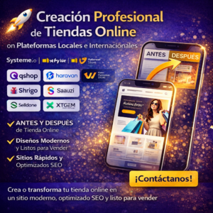 Diseño de Tienda Online Moderna y Lista para Vender