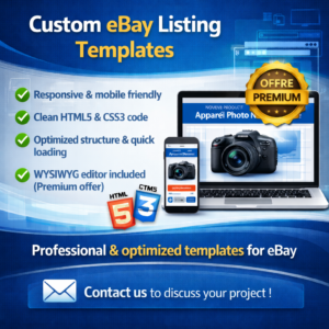 Boost Your eBay Sales with a Professional Fully Optimized Listing Template