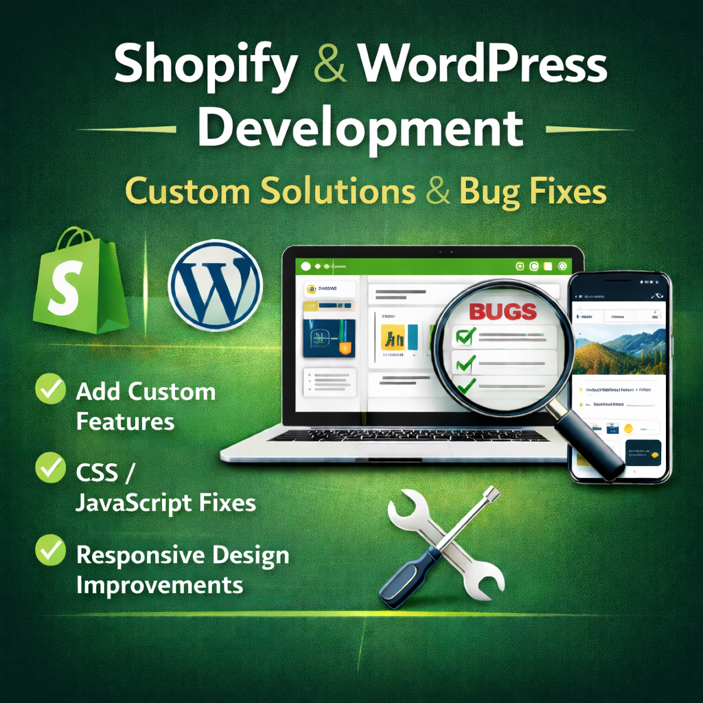 Shopify and WordPress Development Custom Solutions