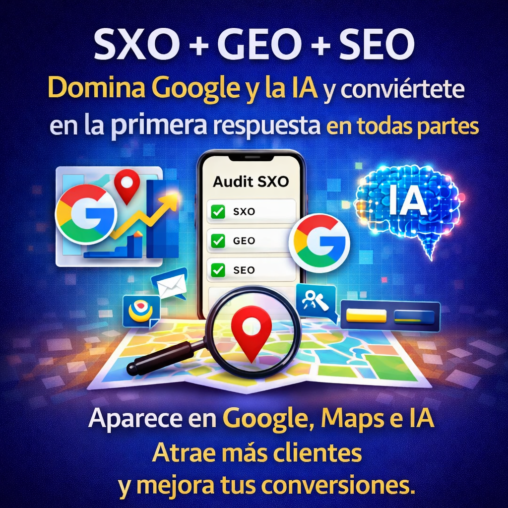 SXO, GEO y SEO: Servicio para aumentar visibilidad, tráfico y conversiones