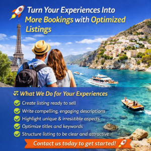 Make Your Experiences Best-Sellers with Optimized Listings