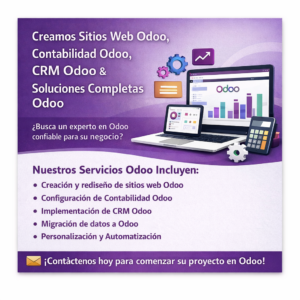 Desarrollo de Sitio Web Odoo, ERP, CRM y Configuración de Contabilidad