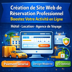 Création de Site Web de Réservation Professionnel – Boostez Votre Activité en Ligne
