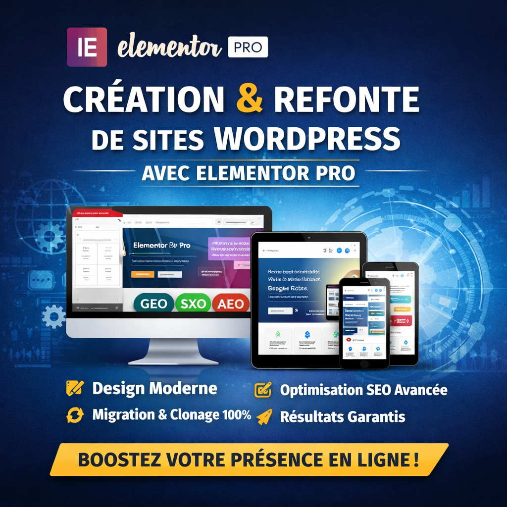 Création & Refonte de Sites WordPress avec Elementor Pro
