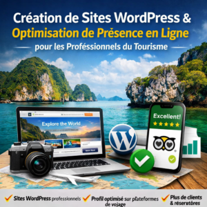 Création de Sites WordPress Optimisation de Présence en Ligne pour les Professionnels du Tourisme