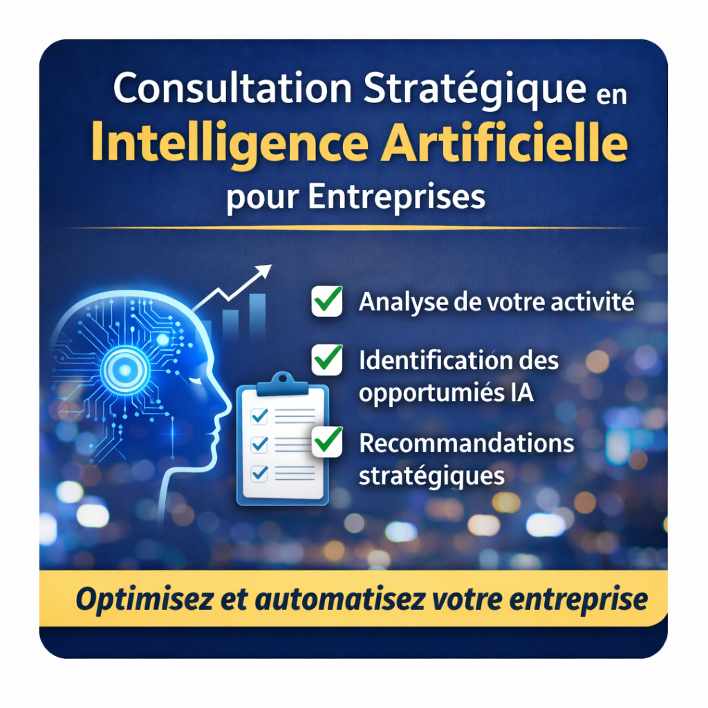 Consultation Stratégique en Intelligence Artificielle pour Entreprises