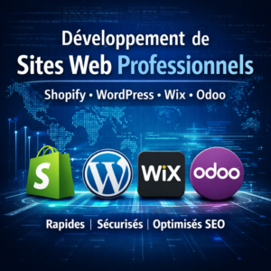 Développement de Sites Web Professionnels | Shopify, WordPress, Wix & Odoo