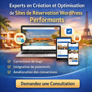 Experts en Création et Optimisation de Sites de Réservation WordPress Performants