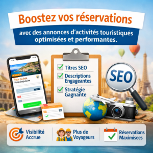 Boostez vos réservations avec des annonces d’activités touristiques optimisées et performantes