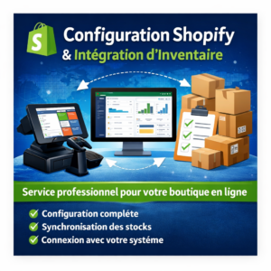Configuration Shopify et synchronisation d’inventaire professionnelle pour votre boutique