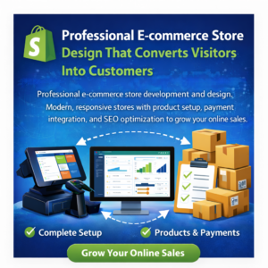 Professional E-commerce Store Design That Converts Visitors Into Customers