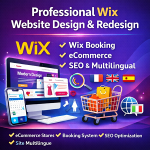 Expert Wix Website Design & Redesign Booking, eCommerce, SEO Setup