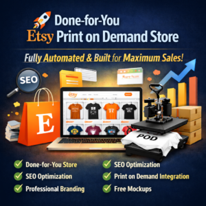 Automated POD Shop with SEO Optimization