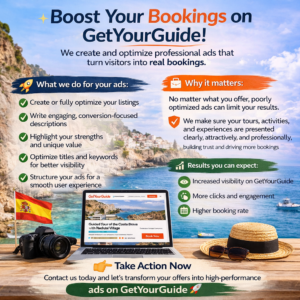 Boost Your Bookings with High-Performing GetYourGuide Listings 🚀