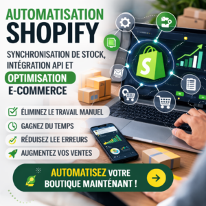 synchronisation inventaire, intégration et workflows e-commerce