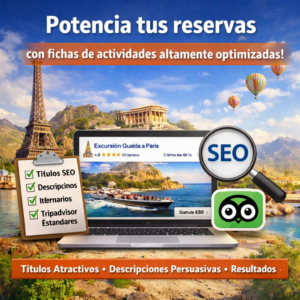 Aumenta tus reservas con fichas de actividades altamente optimizadas