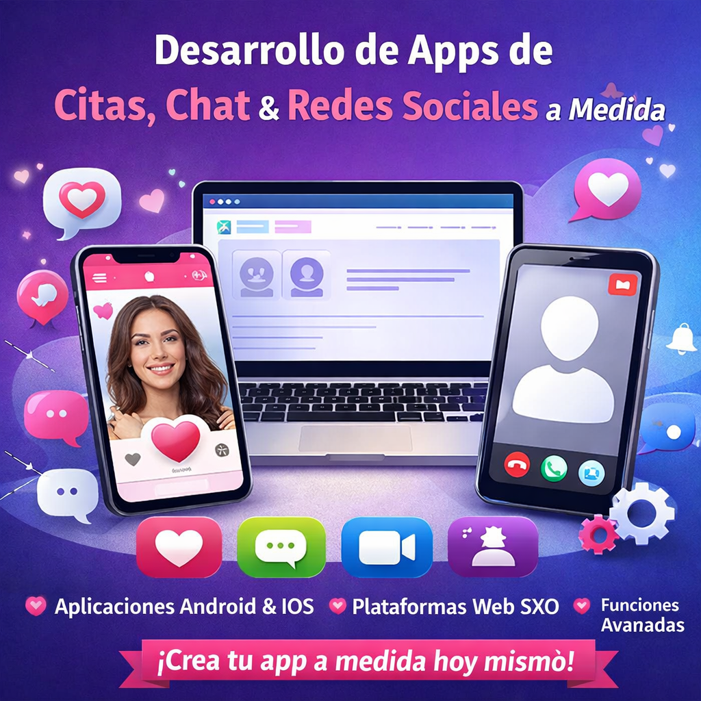 Custom Dating App, Chat App Social Media Platform Development