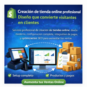 Diseño profesional de tienda online que convierte visitantes en clientes
