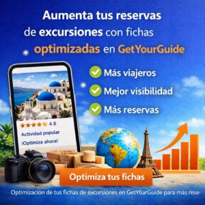 Aumenta tus reservas de excursiones con fichas optimizadas en GetYourGuideAumenta tus reservas de excursiones con fichas optimizadas en GetYourGuide