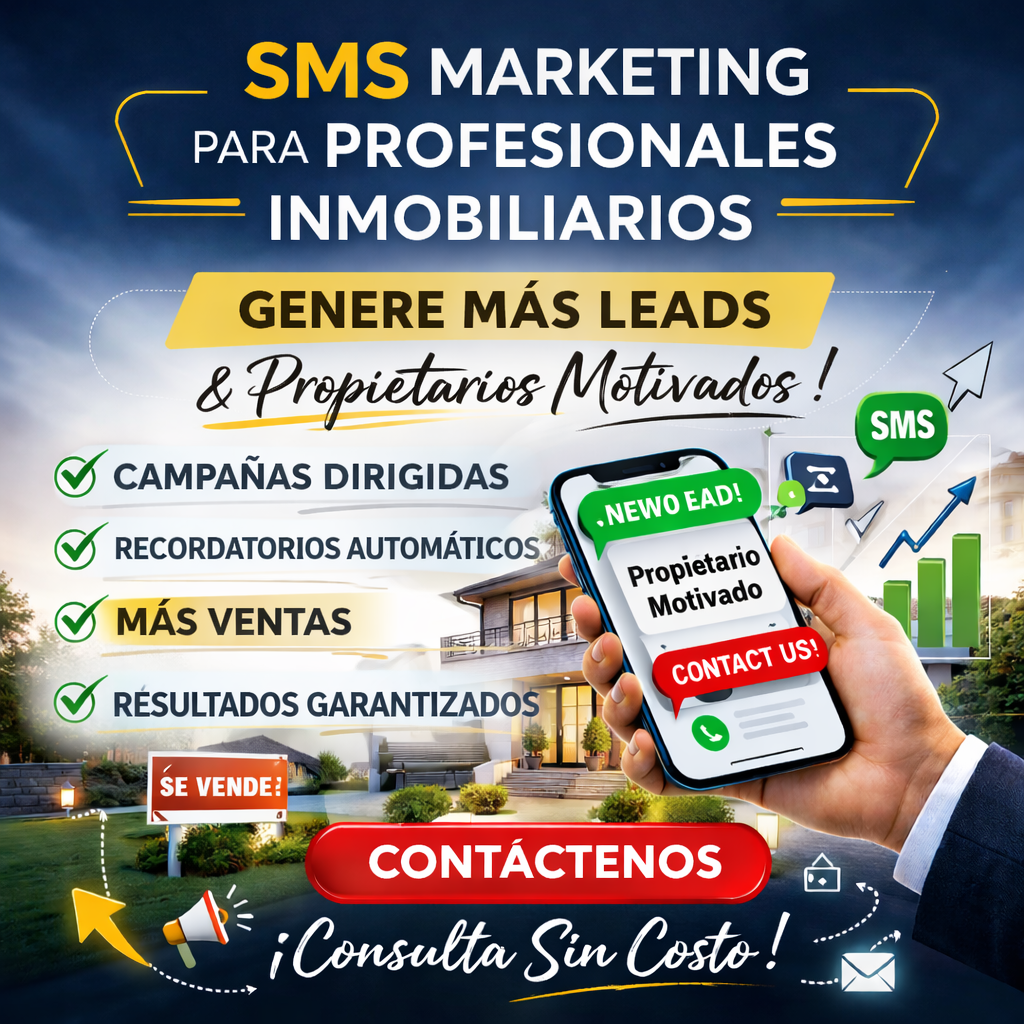 Servicios de SMS Marketing para Profesionales Inmobiliarios