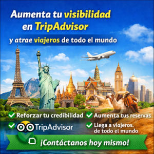 Aumenta tu visibilidad en TripAdvisor y atrae viajeros de todo el mundo