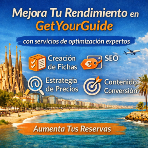 Aumenta tus reservas en GetYourGuide con optimización profesional