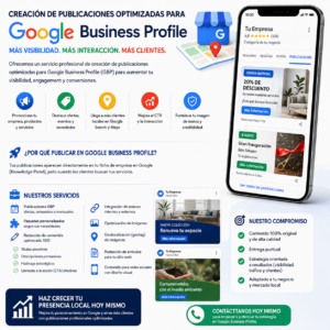 Impulsa tu visibilidad local con publicaciones optimizadas en Google Business Profile