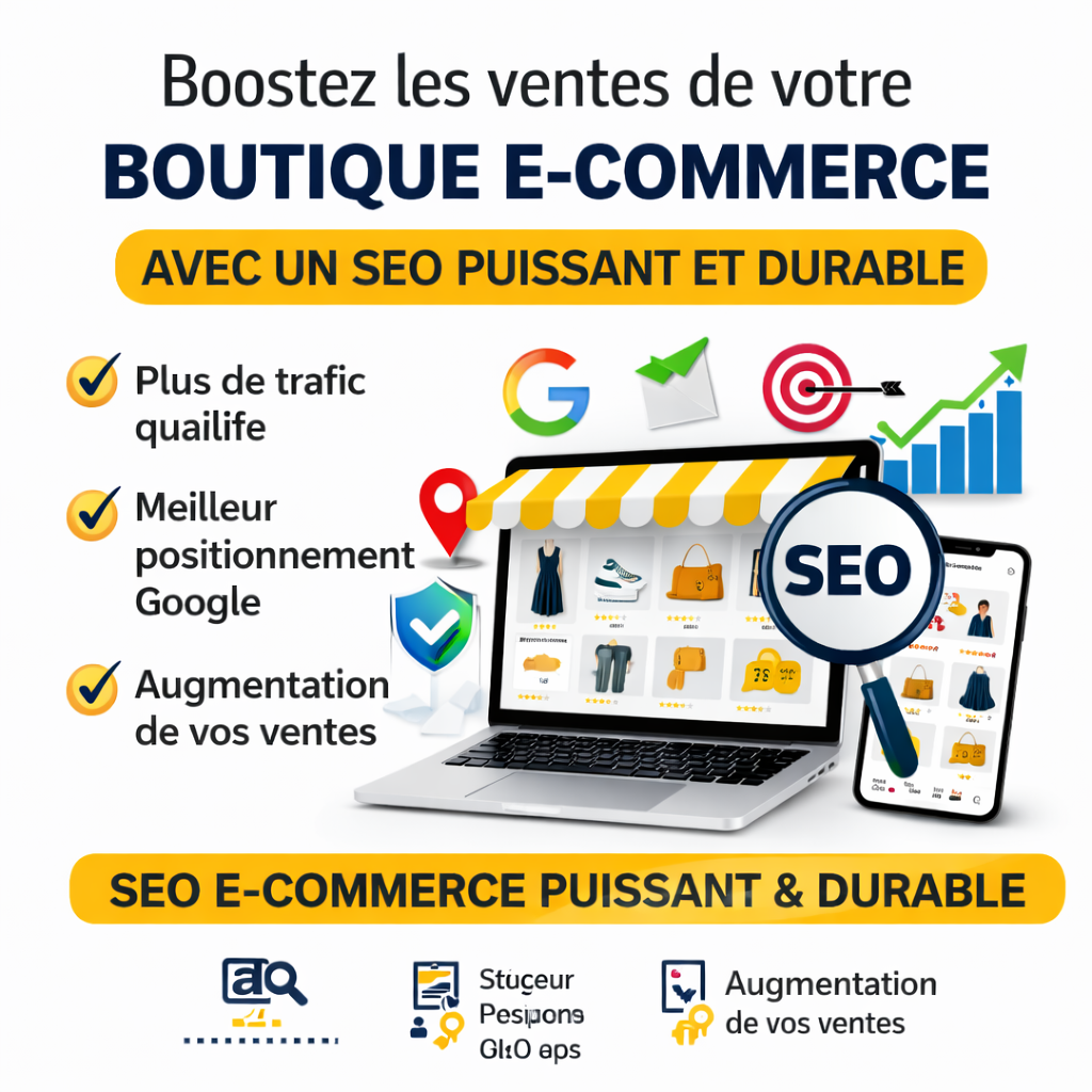 Boostez les ventes de votre boutique E-commerce avec un SEO puissant et durable